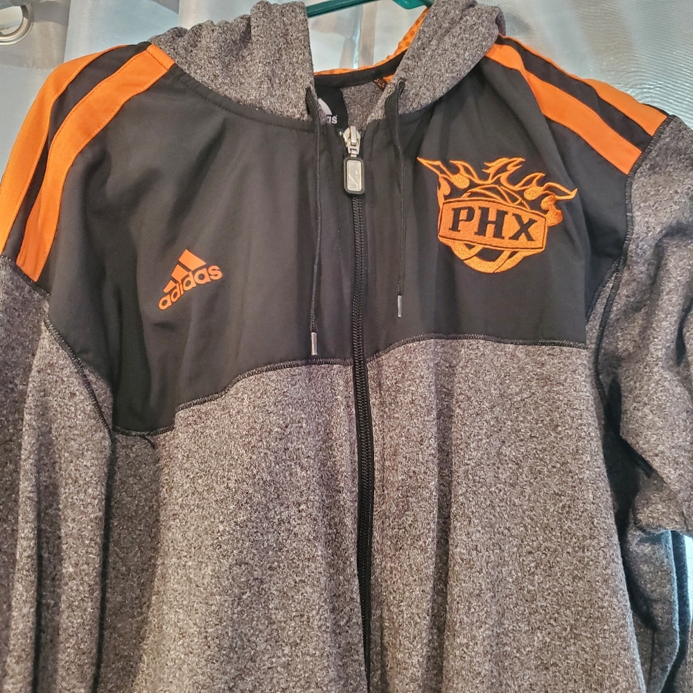 Phoenix Sun's NBA Adidas Zip Sweat Jacket
